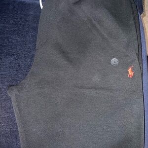 Classic Polo Ralph Lauren Black Sweatsuit with Red Logo
